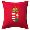 Hungary Crest Pillow red