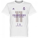 Real Madrid CL Winners Junior T-Shirt white