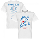 Franciaország Road To Victory T-Shirt fehér Franciaország Road To Victory T-Shirt fehér