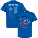 Franciaország Russia 2018 Winners Squad T-Shirt kék Franciaország Russia 2018 Winners Squad T-Shirt kék