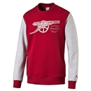 Arsenal Fan Sweat Top rd wht