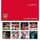 Arsenal asztali naptr 2017