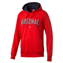 Arsenal Fan kapucnis fels piros fekete