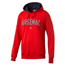 Arsenal Fan Hoody red black