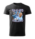 Haaland Montage gyerek T-Shirt fekete