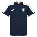 Italy T7 Badge Tee navy