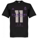 Real Madrid CL Winners Junior T-Shirt black Real Madrid CL Winners Junior T-Shirt black