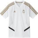 Real Madrid Junior Training Jersey white gold Real Madrid Junior Training Jersey white gold