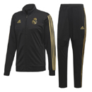 Real Madrid Junior Training Suit black gold